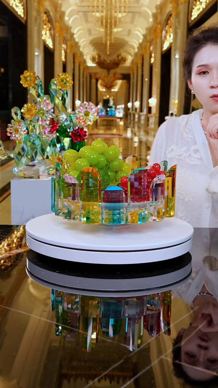 摆件LF0093皇冠艺术果盘