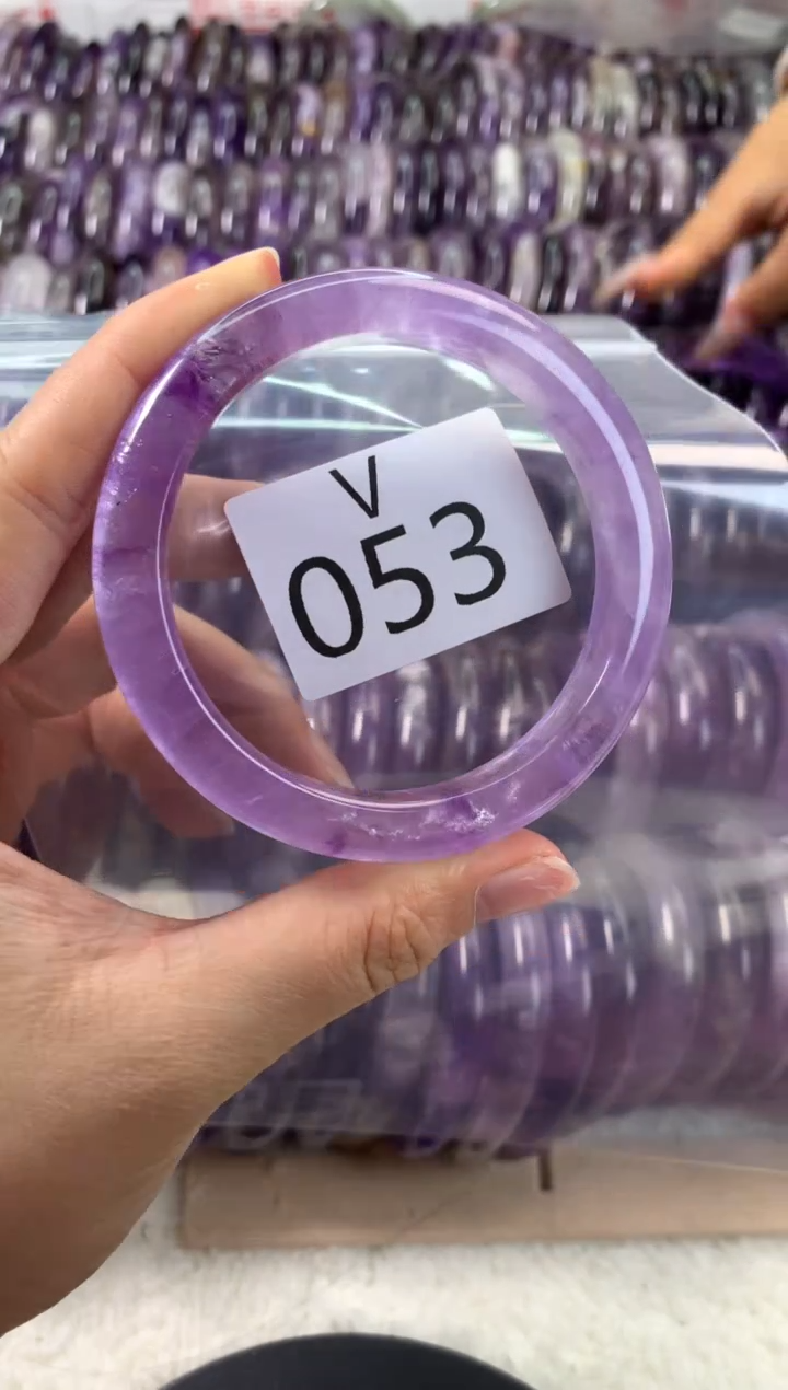 【闪购商品】水晶水晶手镯V未镶嵌053-57