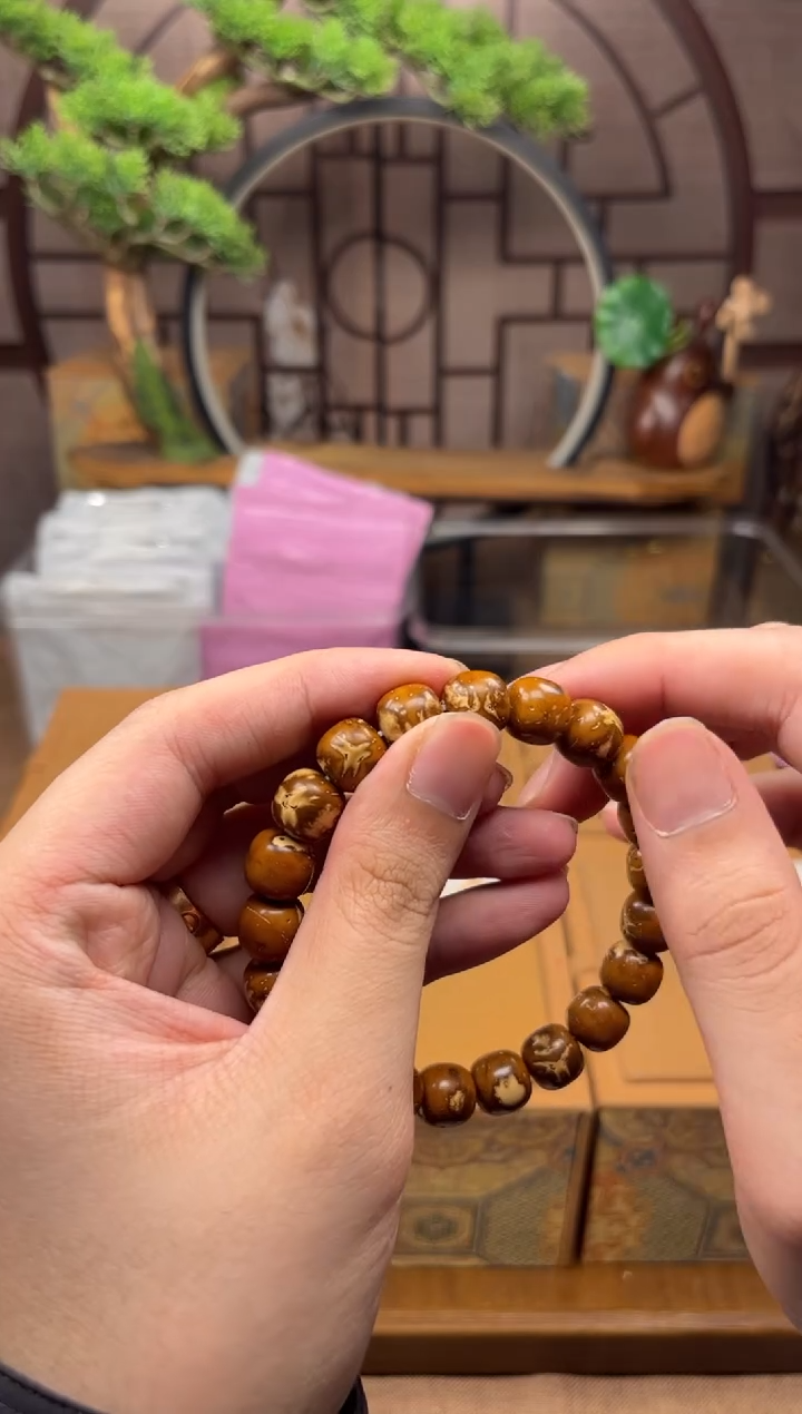 手串紫金鼠纯肉实心花皮鬼脸