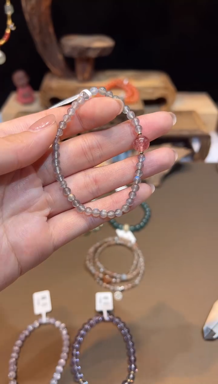 手链未镶嵌长石手饰@@