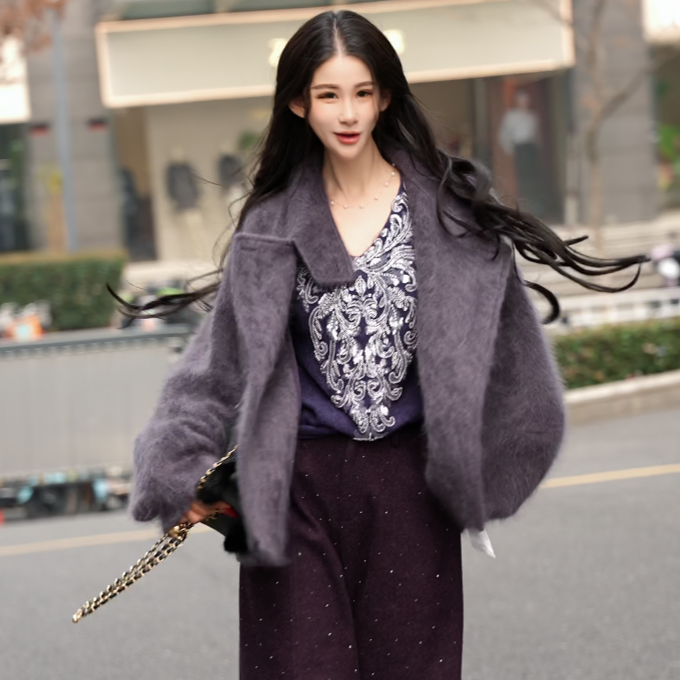 【蝶舞夜紫】小衫 精品时尚气质女款723-862