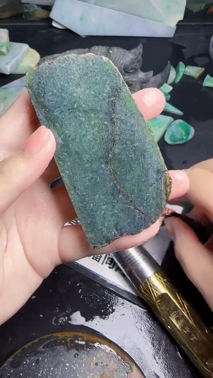 未镶嵌挂件翡翠天然翡翠047