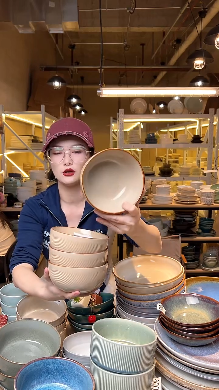 瓷115外贸尾货高温釉下彩陶瓷餐具默认微瑕
