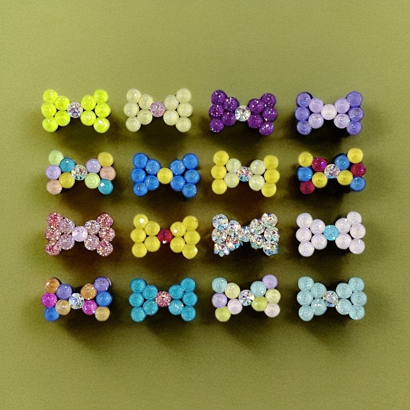 1091【小蝴蝶结】发夹发卡卡通BB夹鸭夹发圈手工时尚风可爱轻奢可爱