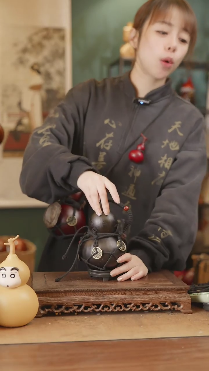 【闪购商品】127号精品天然大漆工艺防渗内胆酒葫芦~