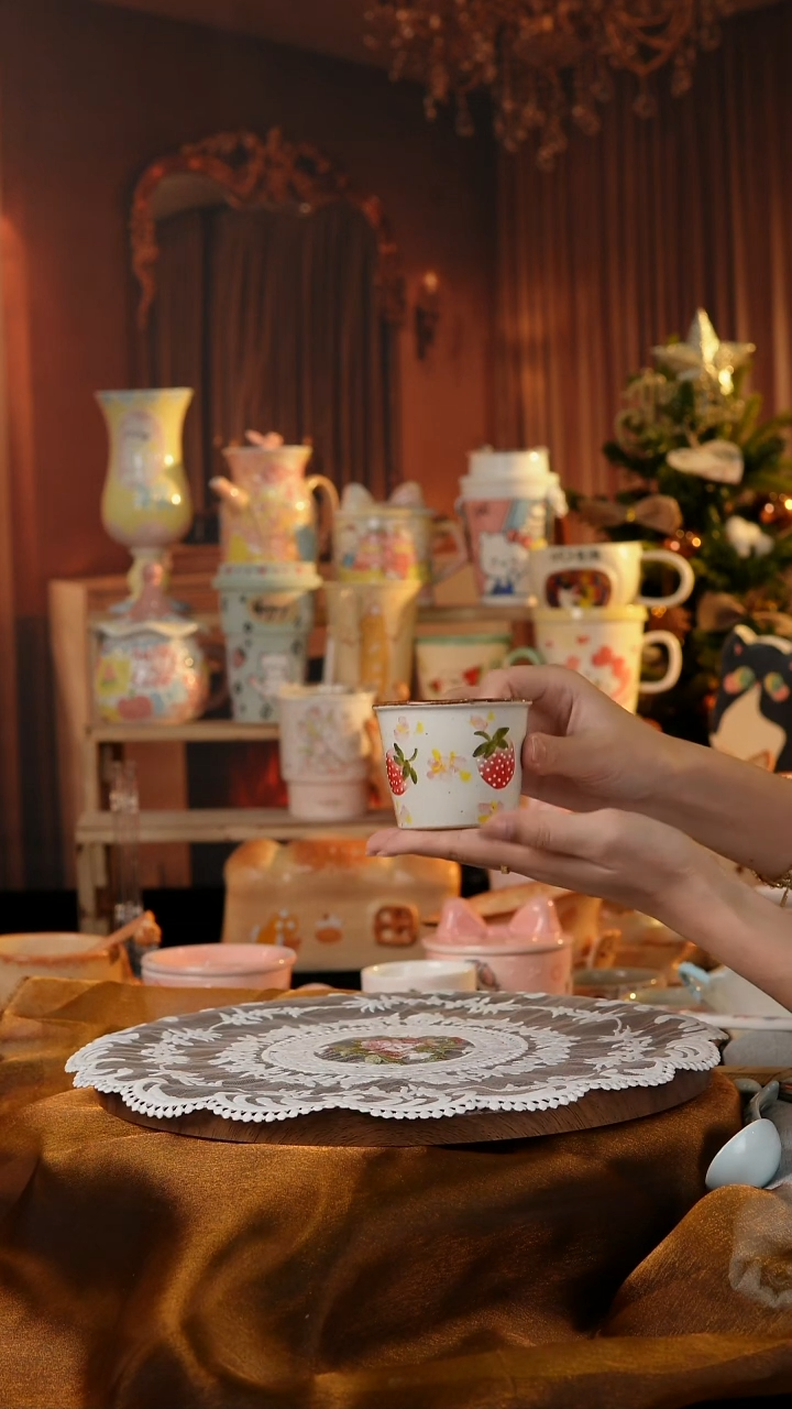 陶瓷便携款手工手绘景德镇陶瓷