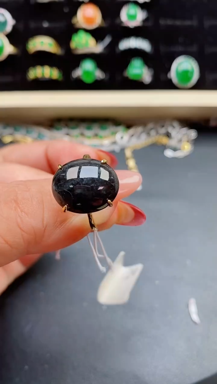 【闪购商品】翡翠戒指银S925镶嵌2132132