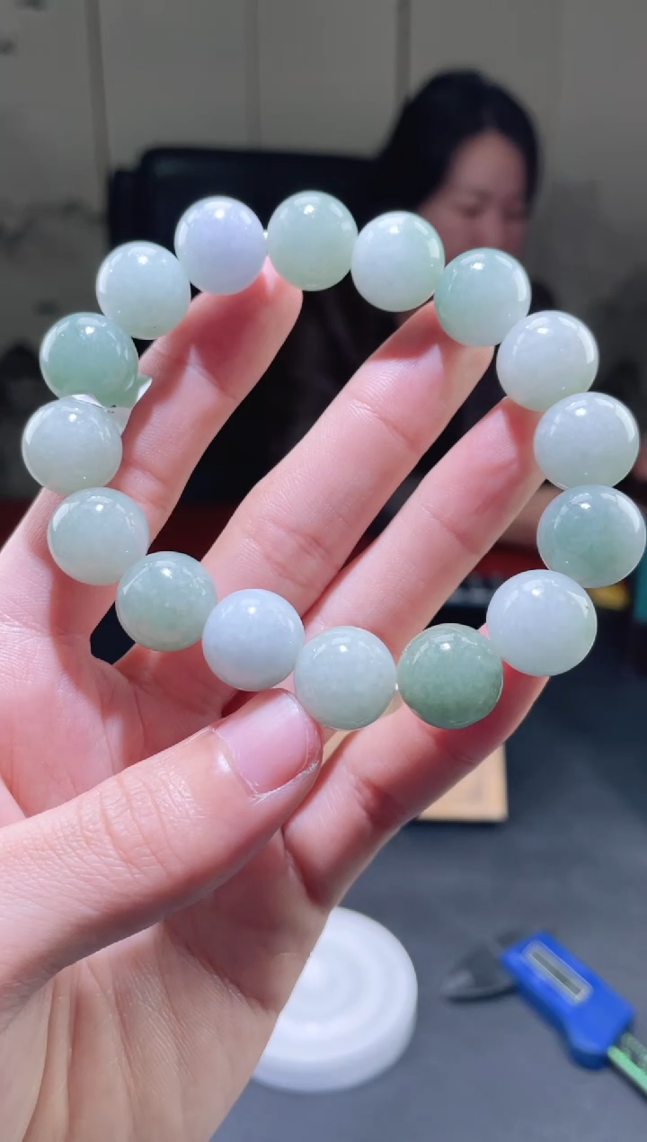 未镶嵌定制翡翠珠串 拍一发一