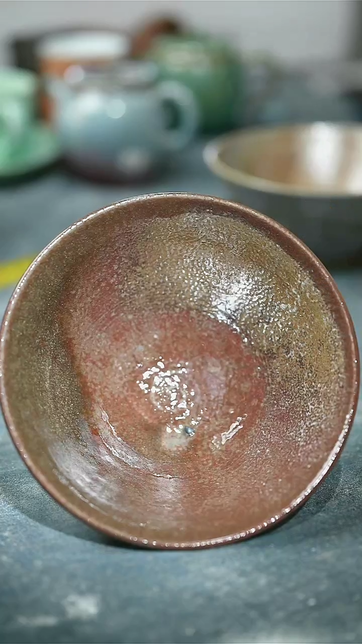 【闪购商品】碗浪鬼柴烧釉绘柴烧