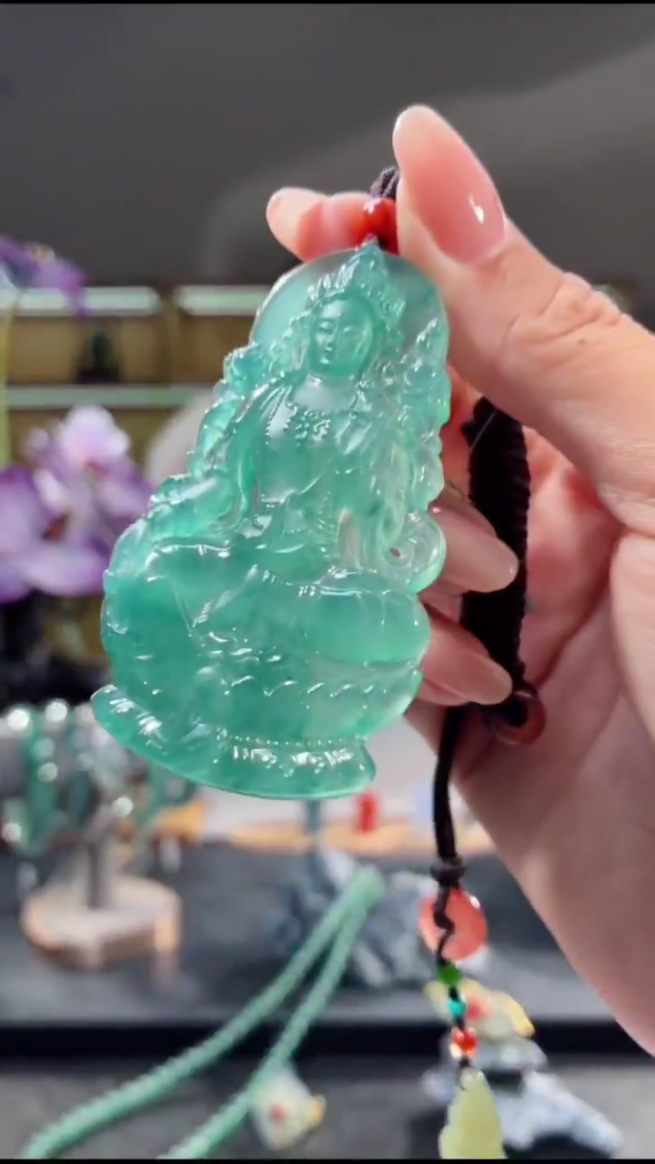 吊坠(不含链)未镶嵌翡翠度母