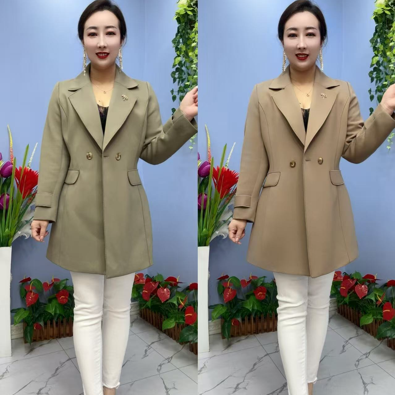 6072款气质春秋显瘦短款女士外衣