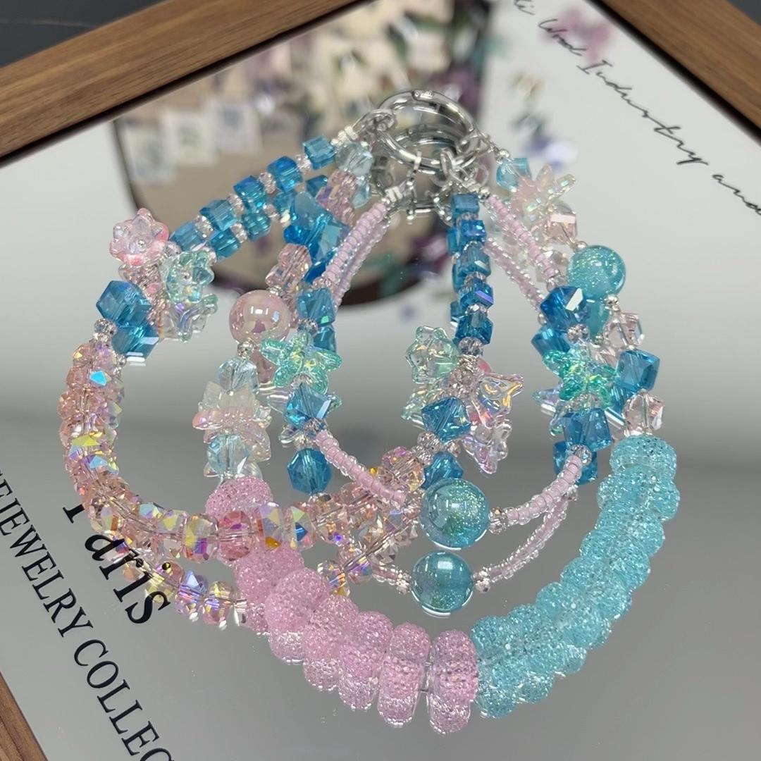 494编码梦幻手机链原创手工diy手机壳防丢饰品包包钥匙挂件