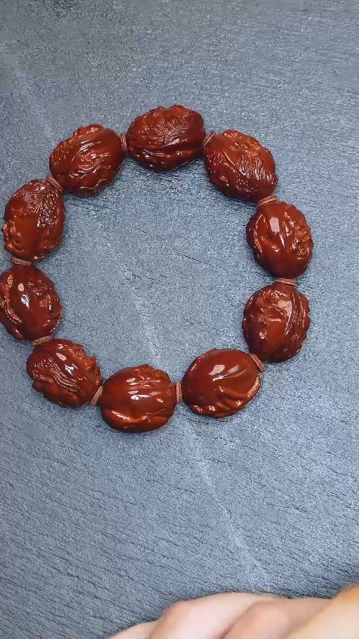 【闪购商品】橄榄核手串十八罗汉33号