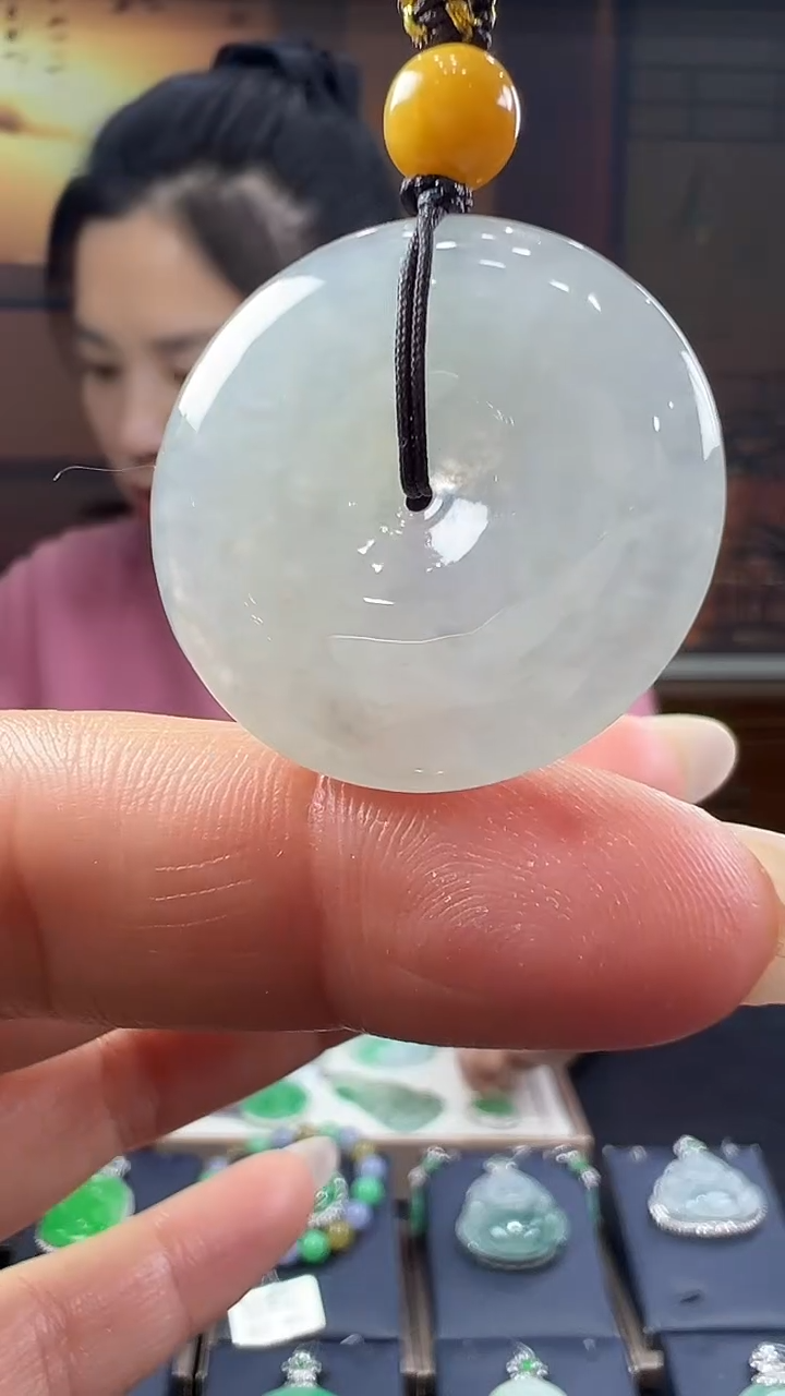 未镶嵌挂件翡翠平安扣