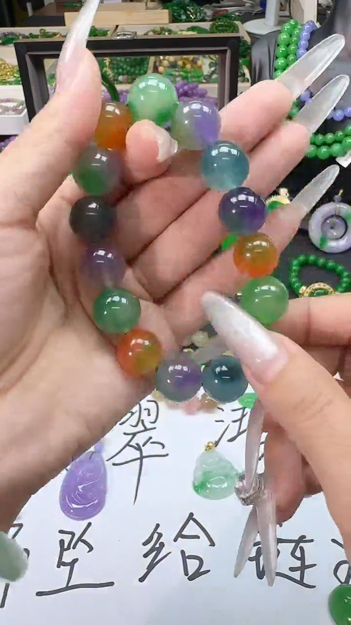 冰飘花福禄寿手串