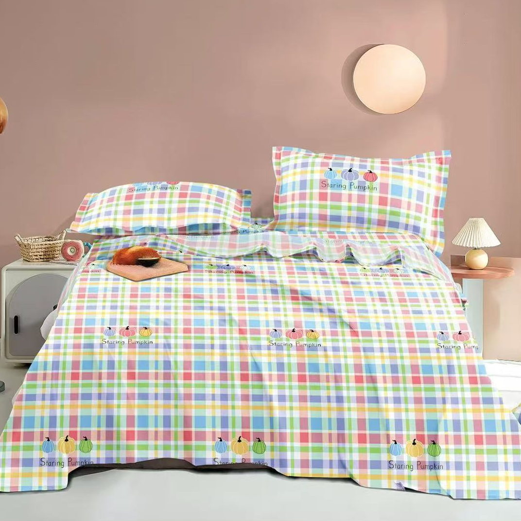 【山东纯棉老粗布】软凉席老粗布双人床单亲肤耐用-南瓜屋