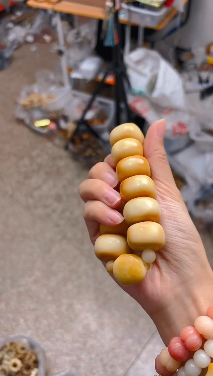 吊坠菩提根/象牙果炭烤豆腐棒棒糖单圈手串