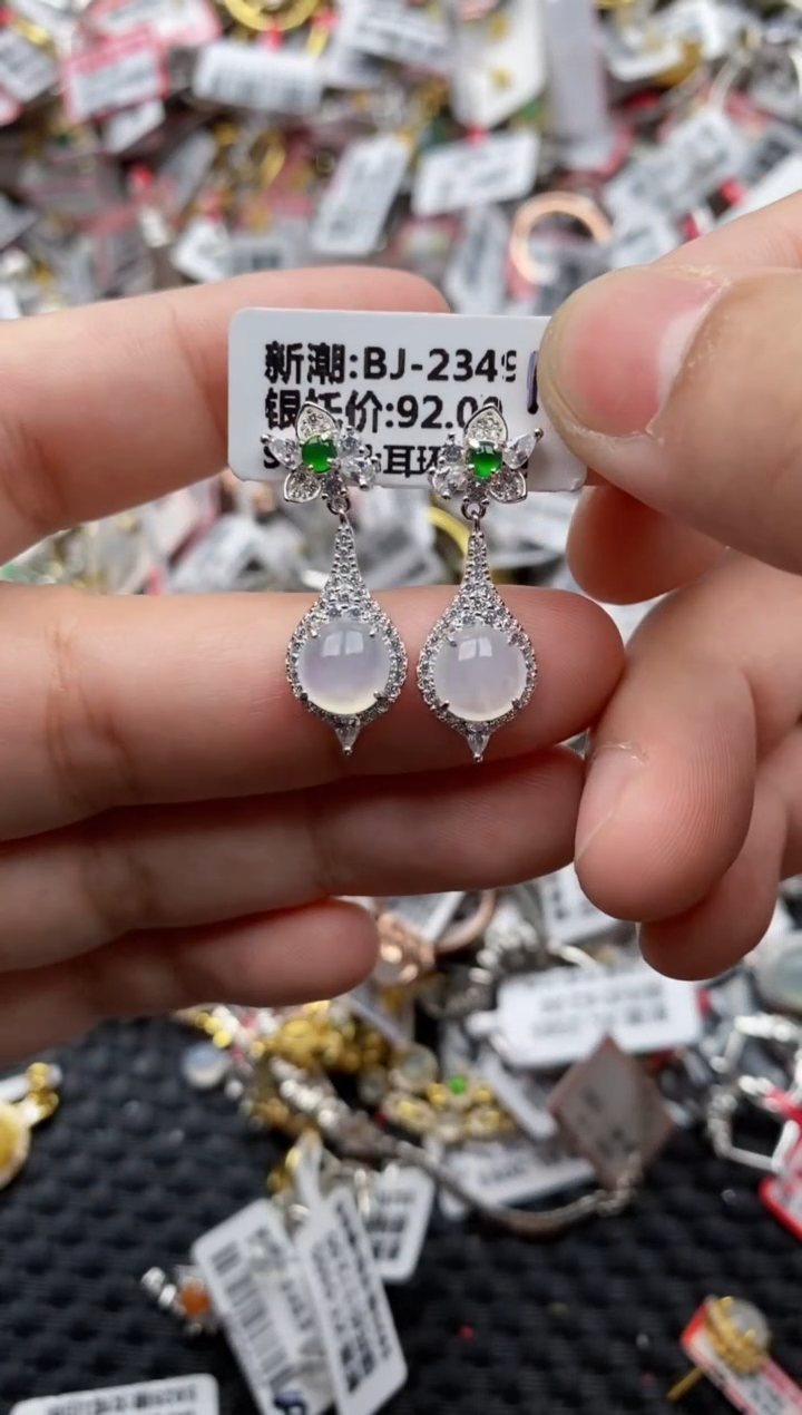 【闪购商品】翡翠戒指银S925镶嵌33333---10