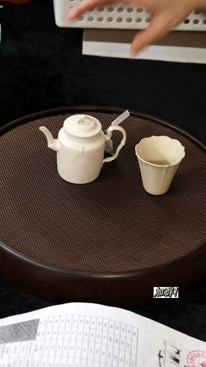 茶壶紫砂TY8210230定窑白高竹节130c