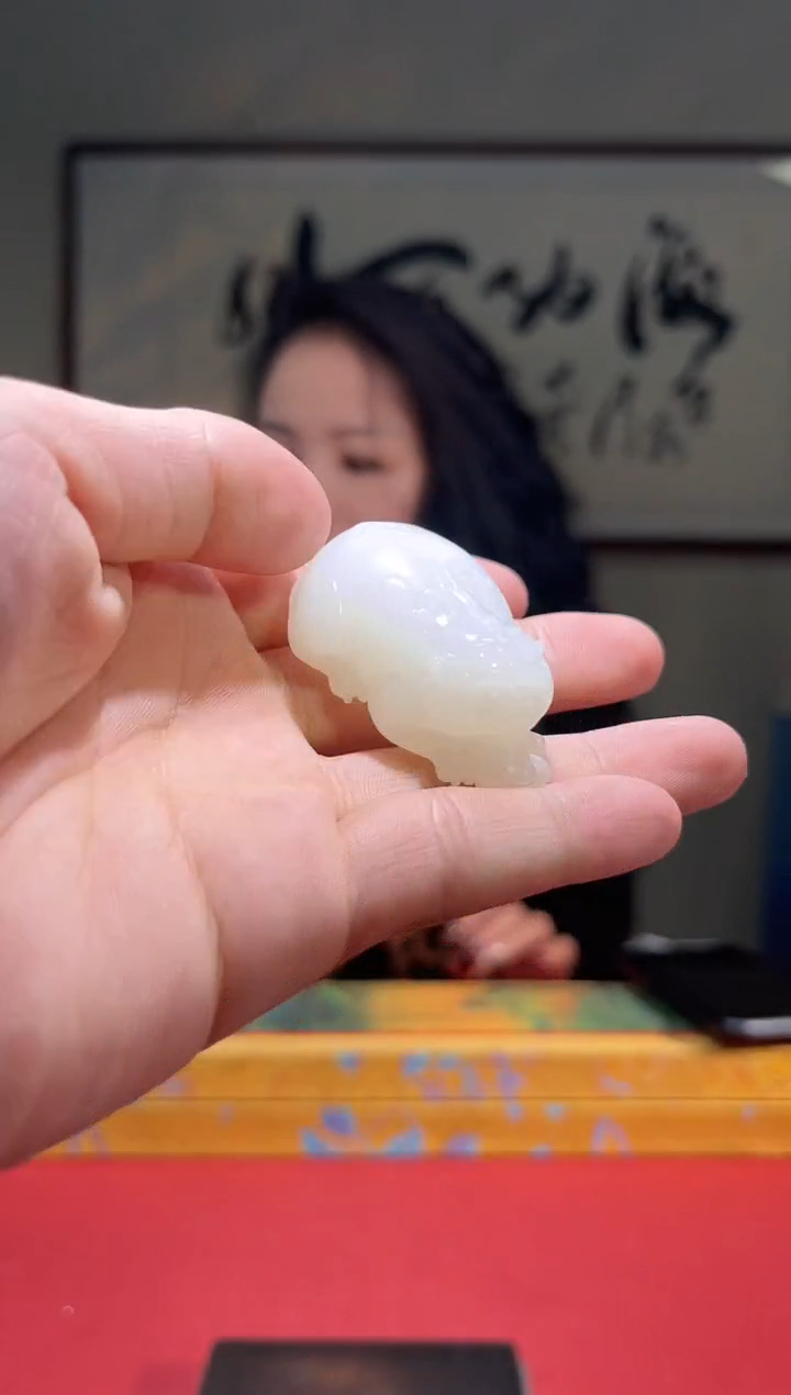 未镶嵌和田玉把件乐姐（貔貅）14