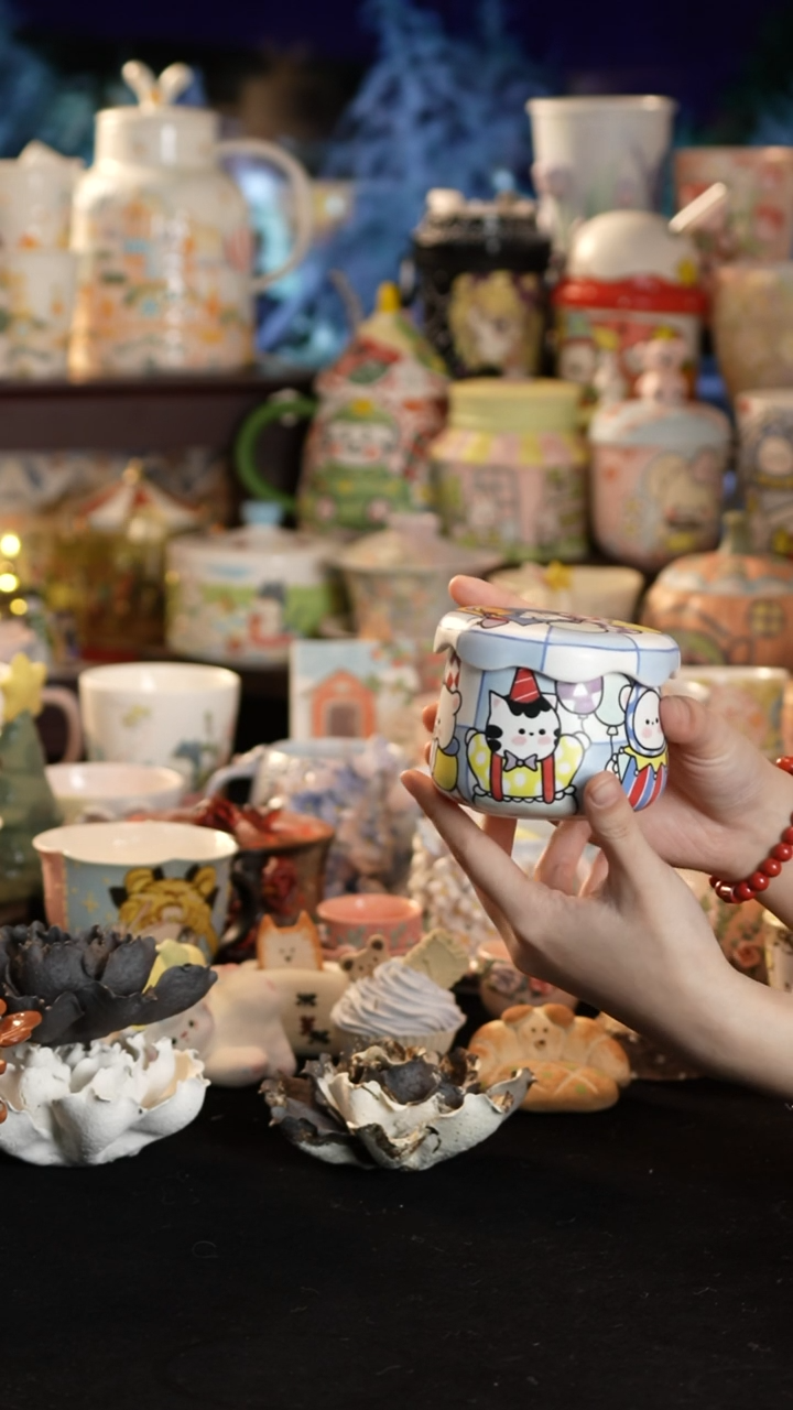 其他陶景德镇釉下彩手绘设计师款陶瓷