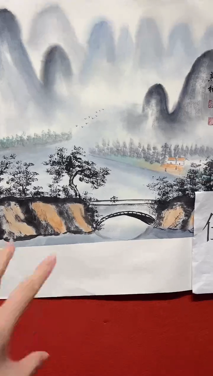 国画秦燕格国画手绘作品Y3