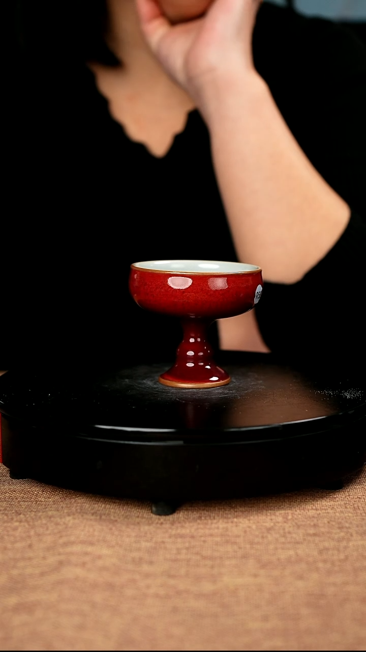 【闪购商品】958#崔晓宁一级品原矿钧瓷炉钧釉主人杯