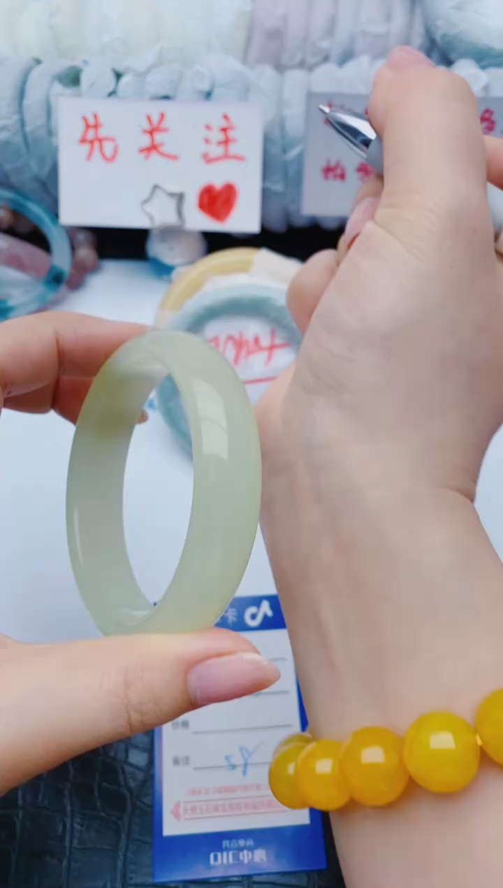 未镶嵌手镯石英质玉y126+59-60