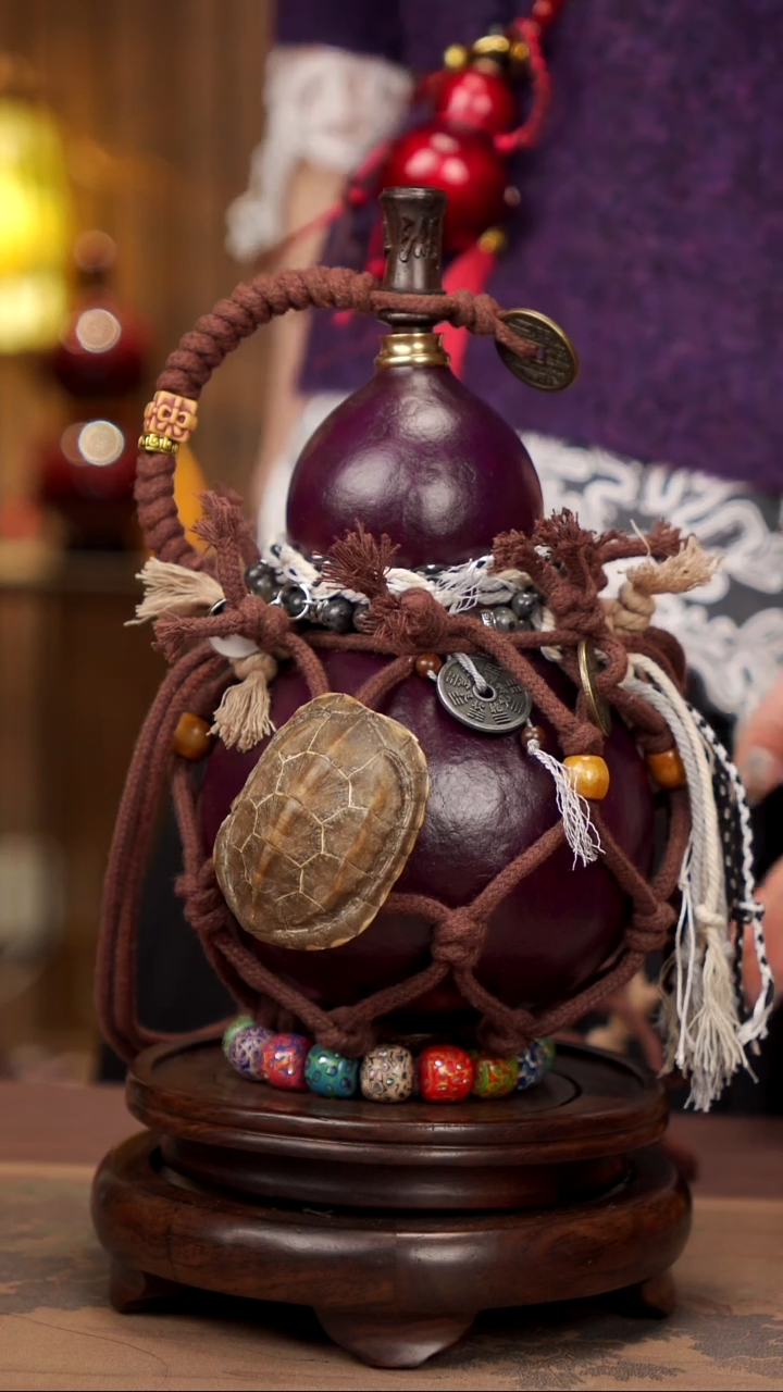 【闪购商品】92易林大漆酒葫芦----178