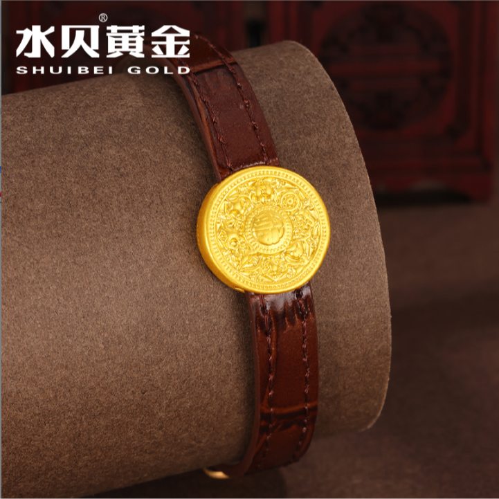 水贝足金999古法表带欣欣
