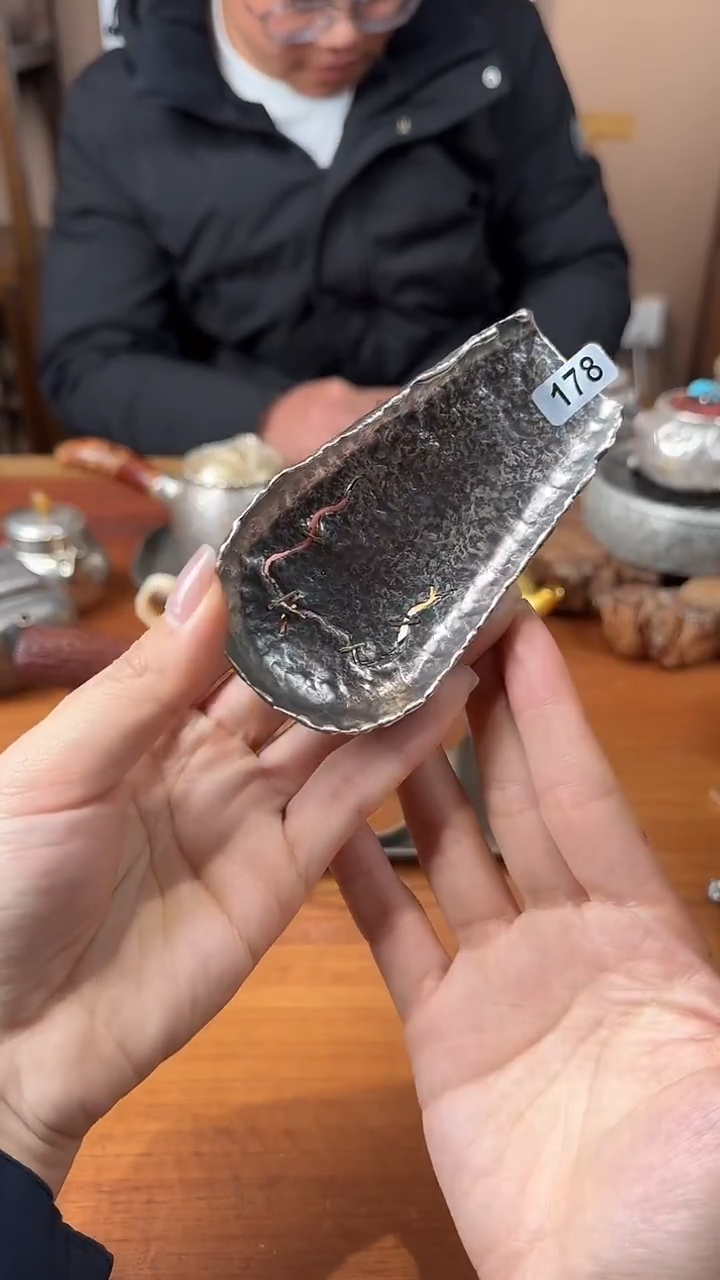 板娘的茶纯手工40g纯银茶具178