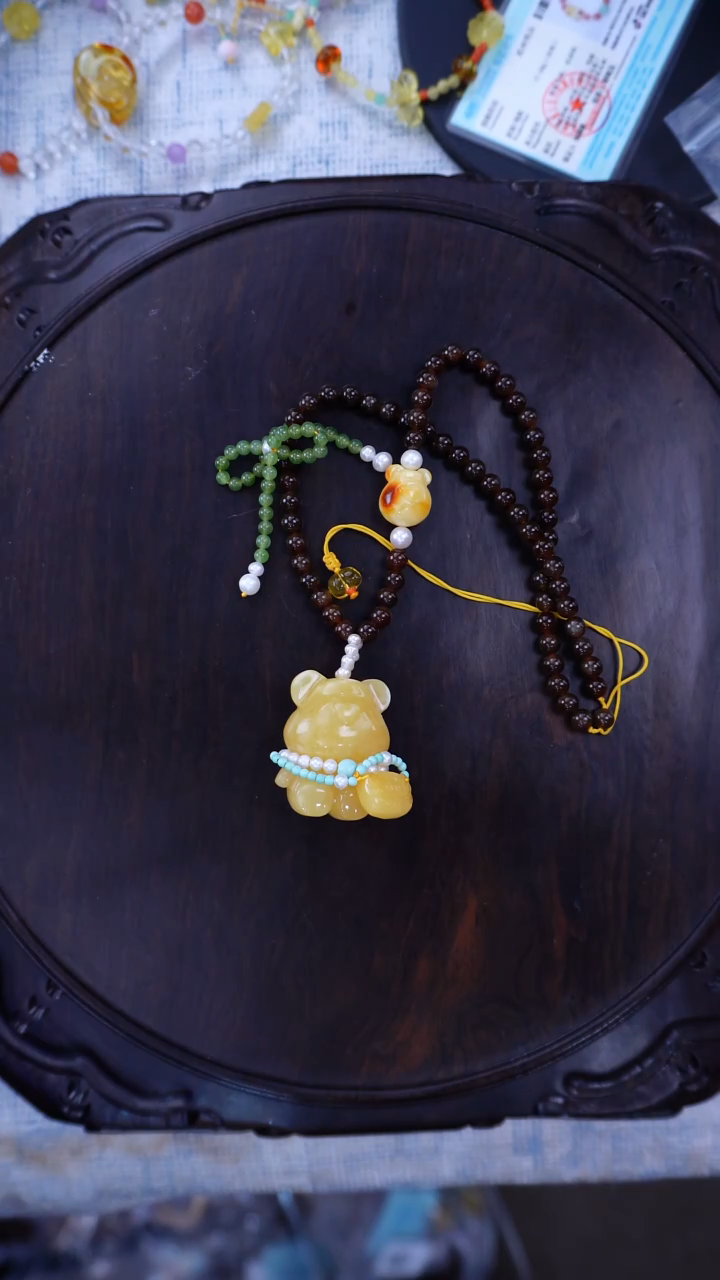 琥珀颈饰未镶嵌路***夏多样性发货其一