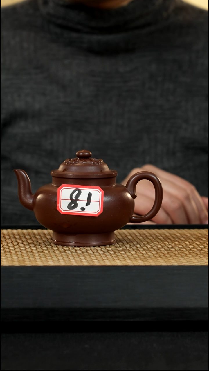 宜兴紫砂壶81柿蒂宫灯