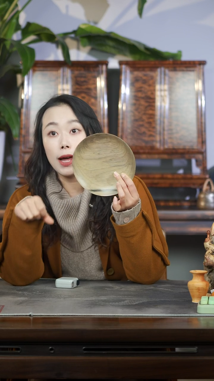 金丝楠原木高抛坚果盘429