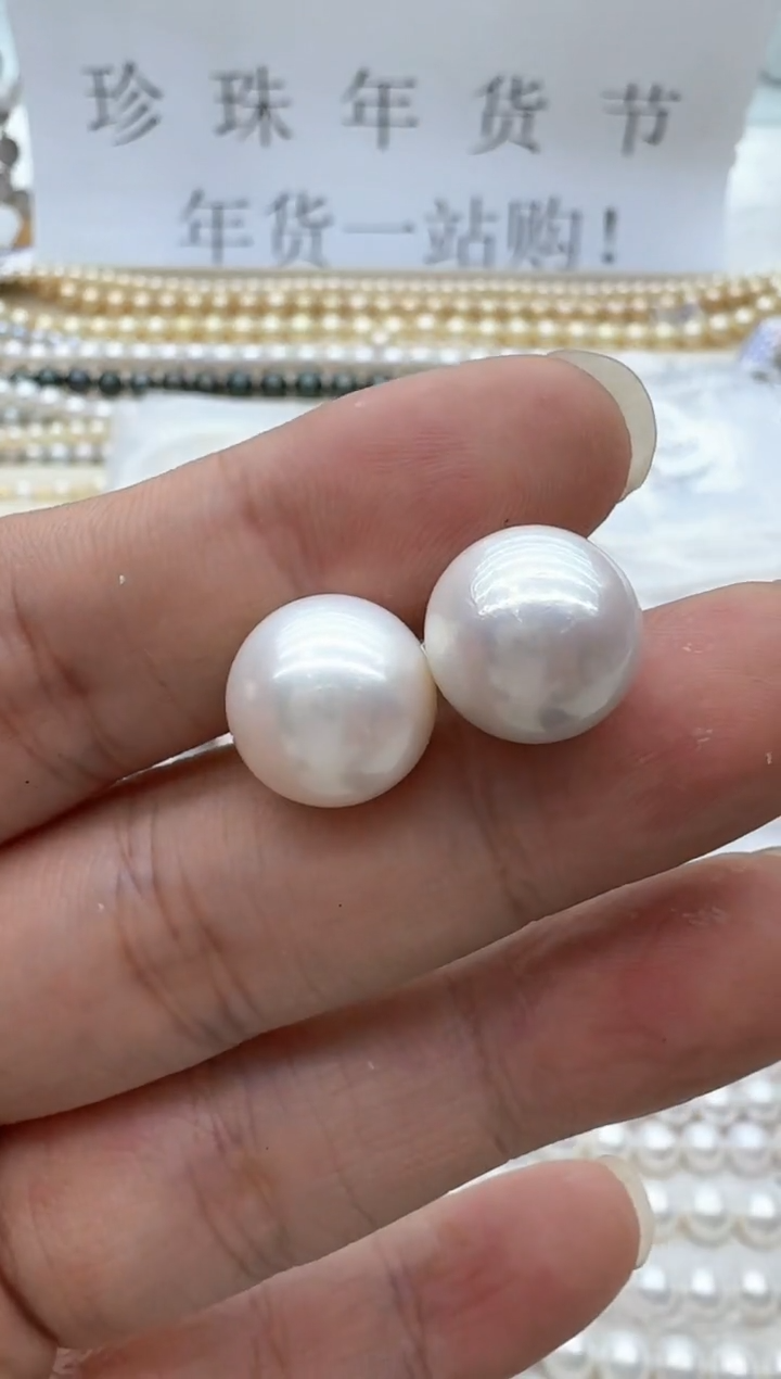 【闪购商品】淡水珍珠耳饰银S925镶嵌清货