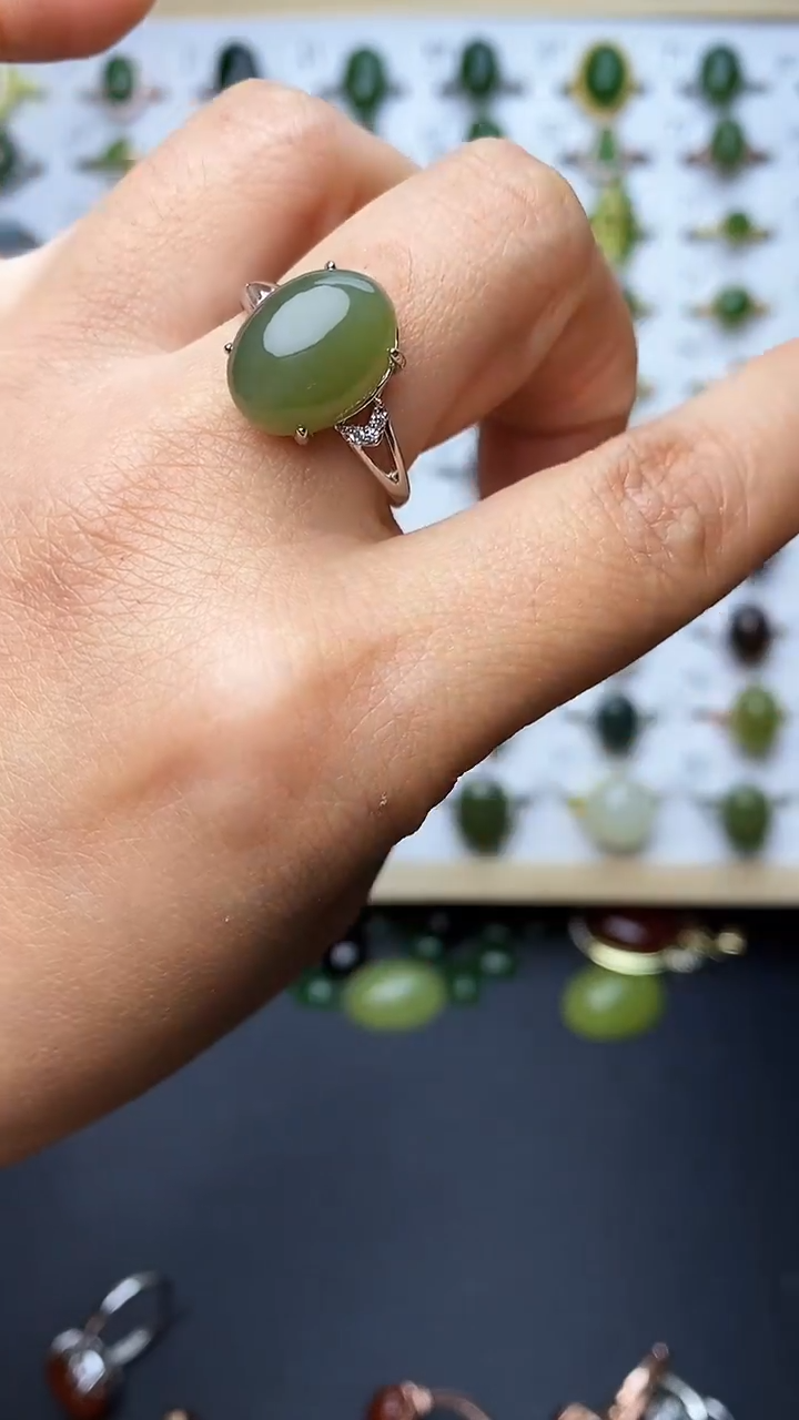 【闪购商品】和田玉戒指未镶嵌1