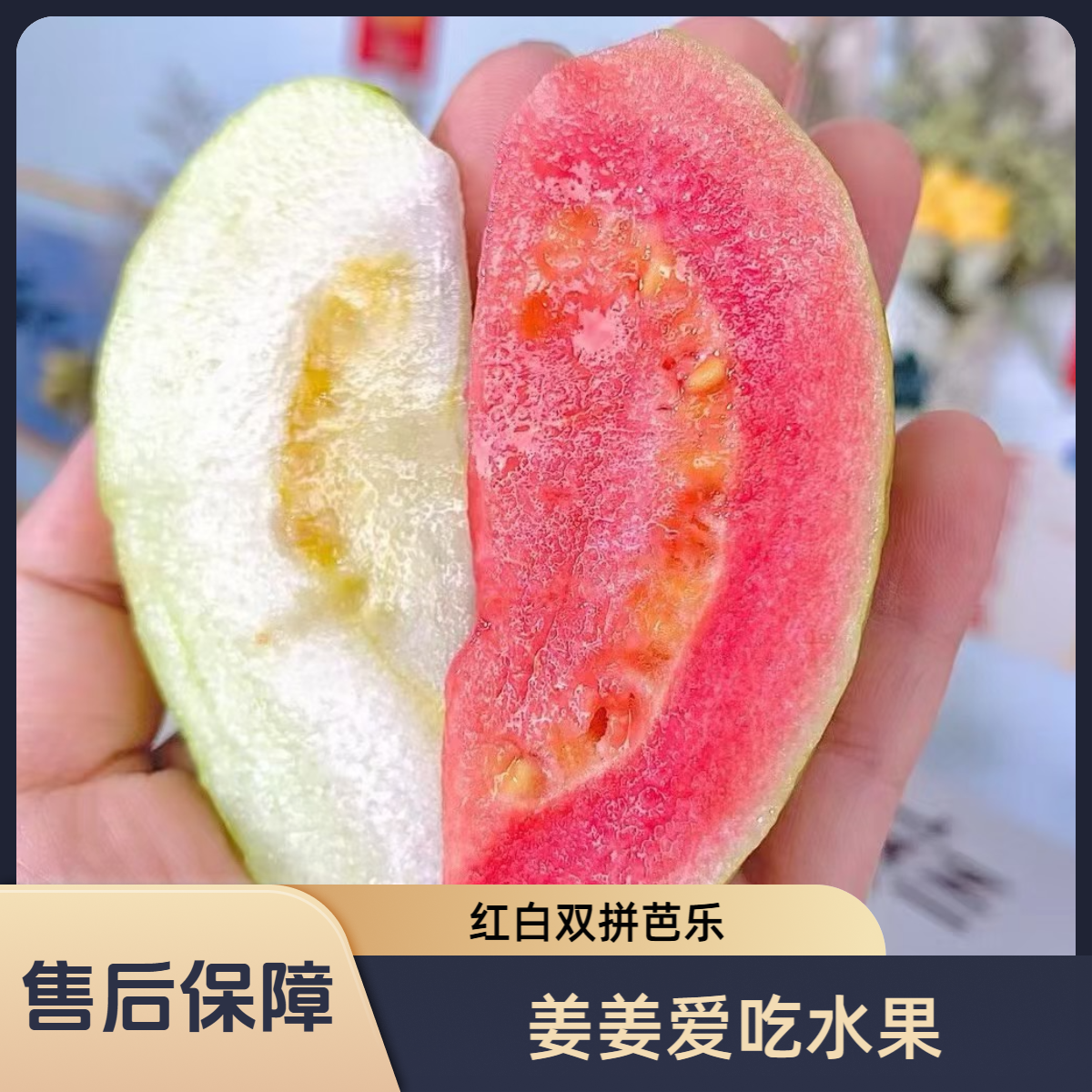 【芭乐】树上熟  红心芭乐白心芭乐  软糯香甜 净重2.4斤
