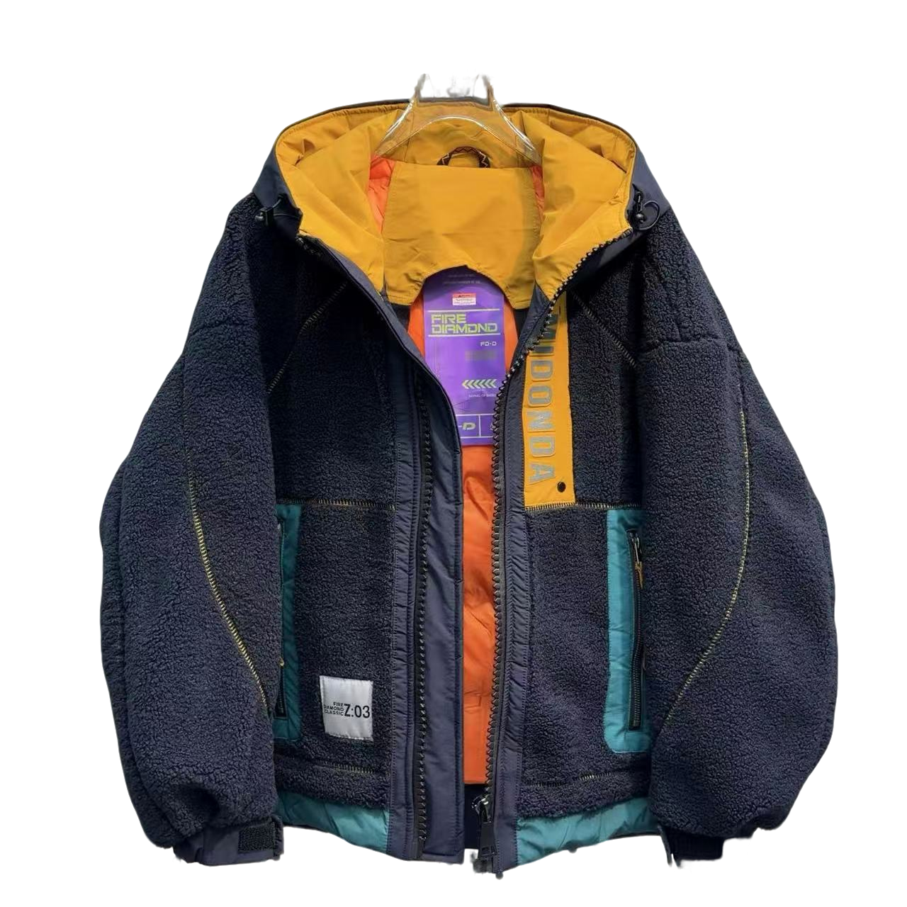 2025外穿厚款潮流风保暖连帽运动时尚潮流羽绒外套