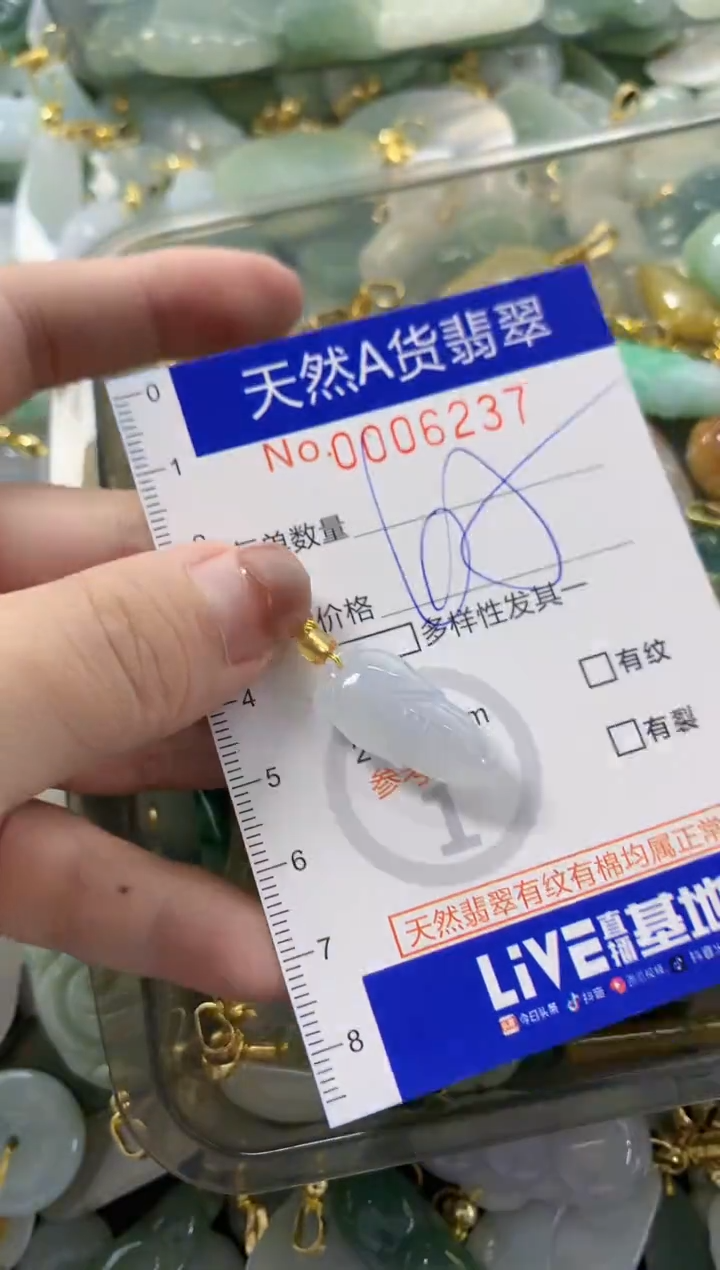 颈饰未镶嵌翡翠?****姐天然A货翡翠