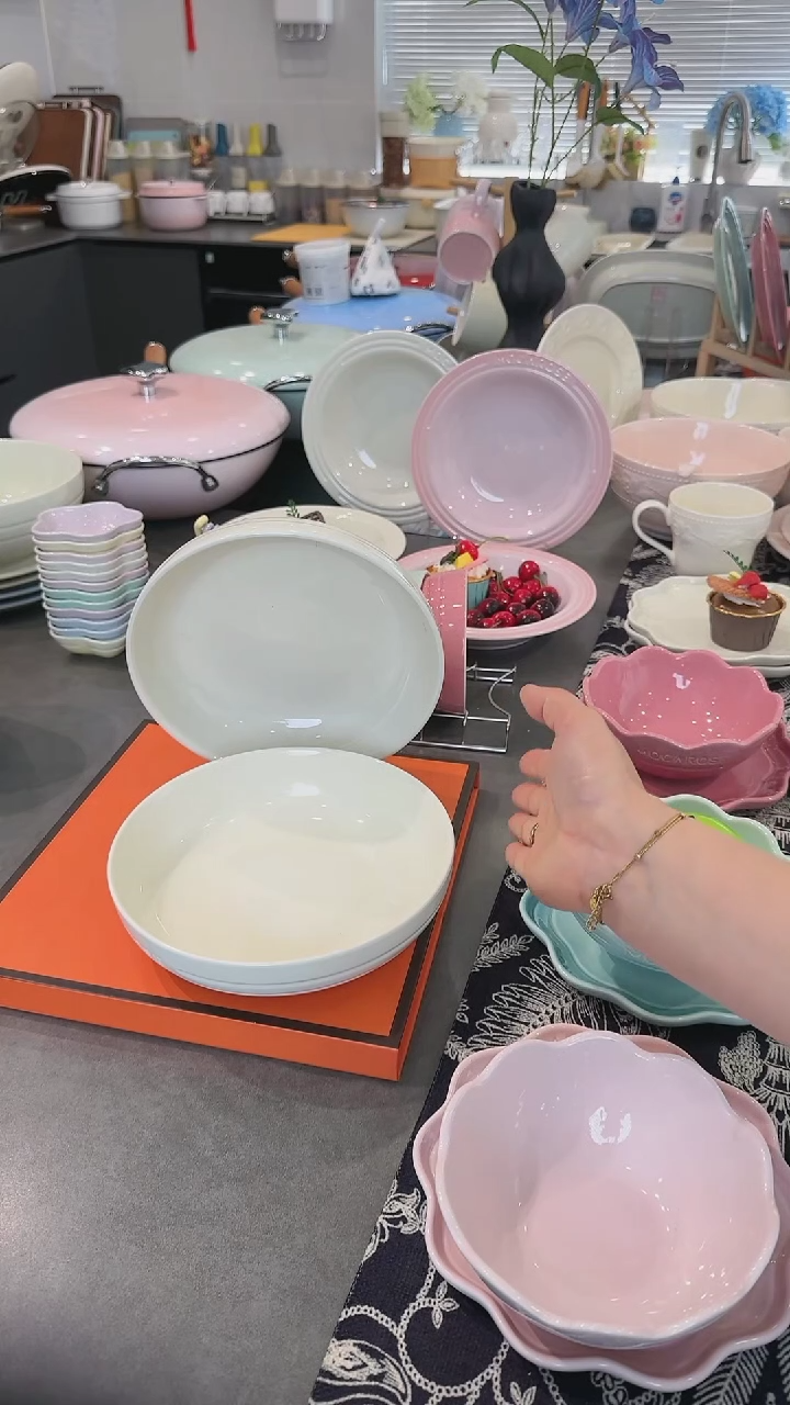 【闪购商品】瓷【2个装】炻彩深盘20cm-松露白