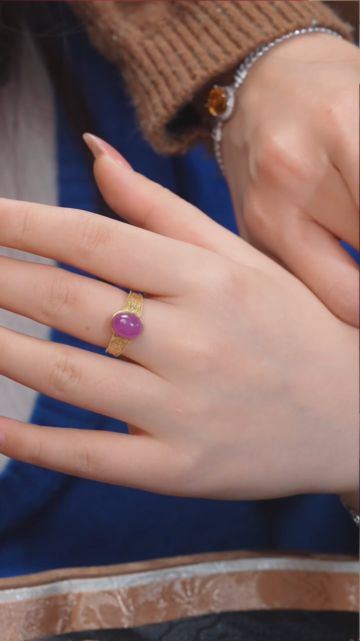 【闪购商品】红宝石戒指18K金镶嵌（3ct）@@U7138