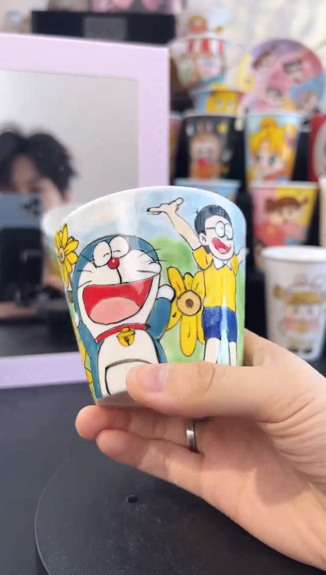 【闪购商品】摆件纯手工手绘陶瓷小杯杯