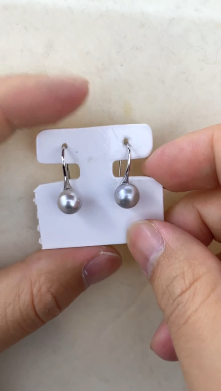 【闪购商品】海水珍珠耳饰银S925镶嵌耳钉