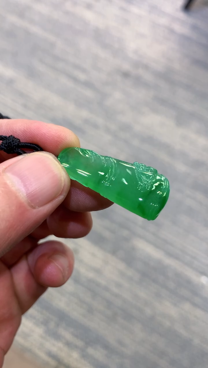 颈饰未镶嵌翡翠天然A货翡翠