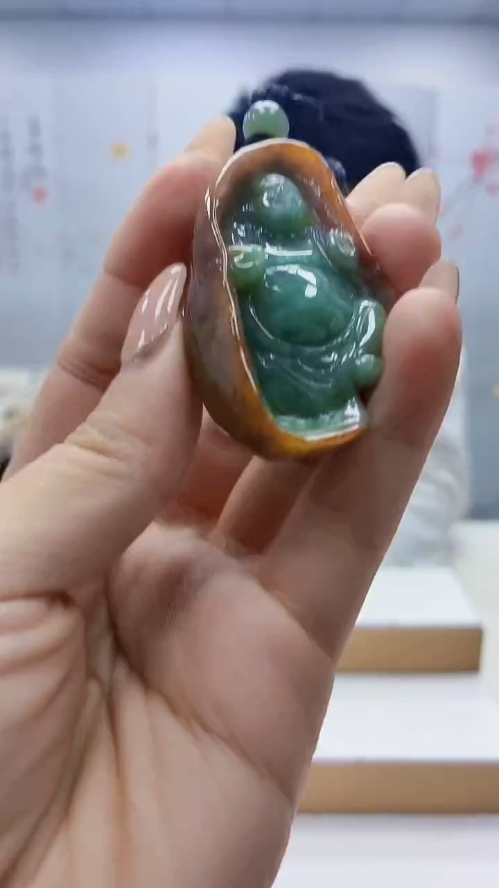 未镶嵌定制翡翠5028ty-毛货挂件11