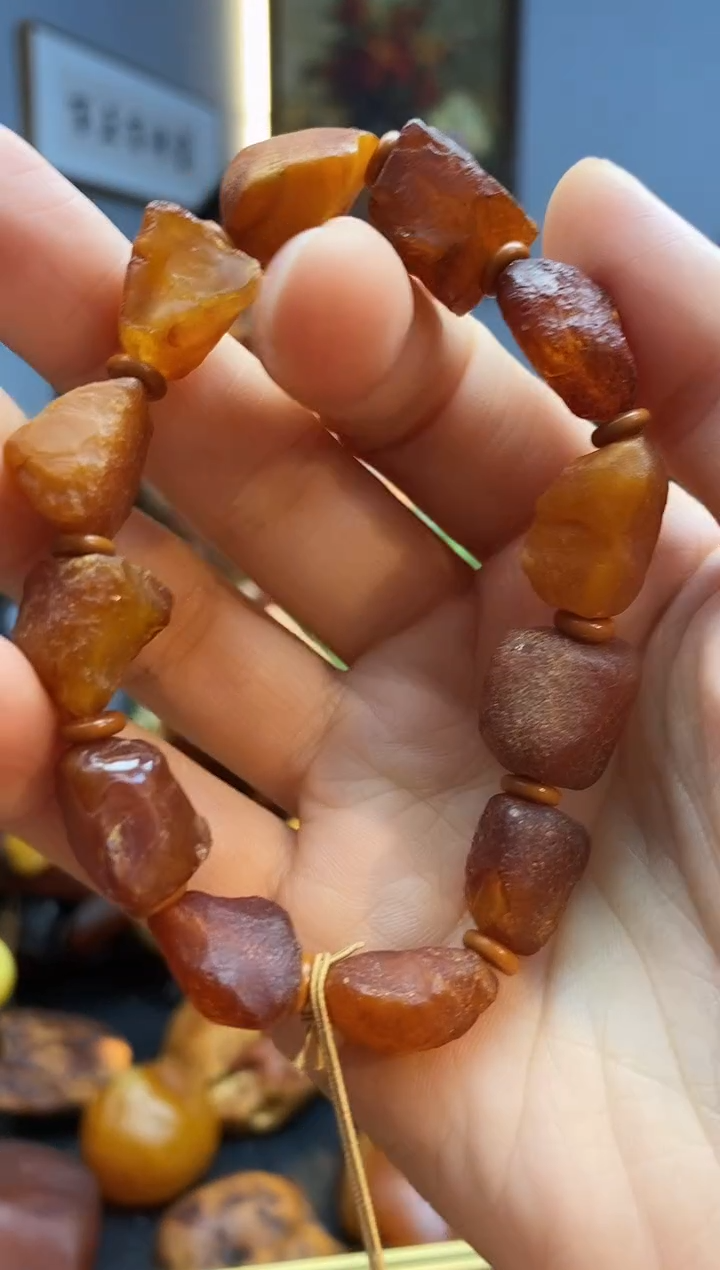 手链琥珀未镶嵌手串