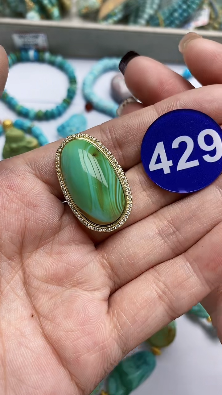 【闪购商品】绿松石戒指合金戒指429