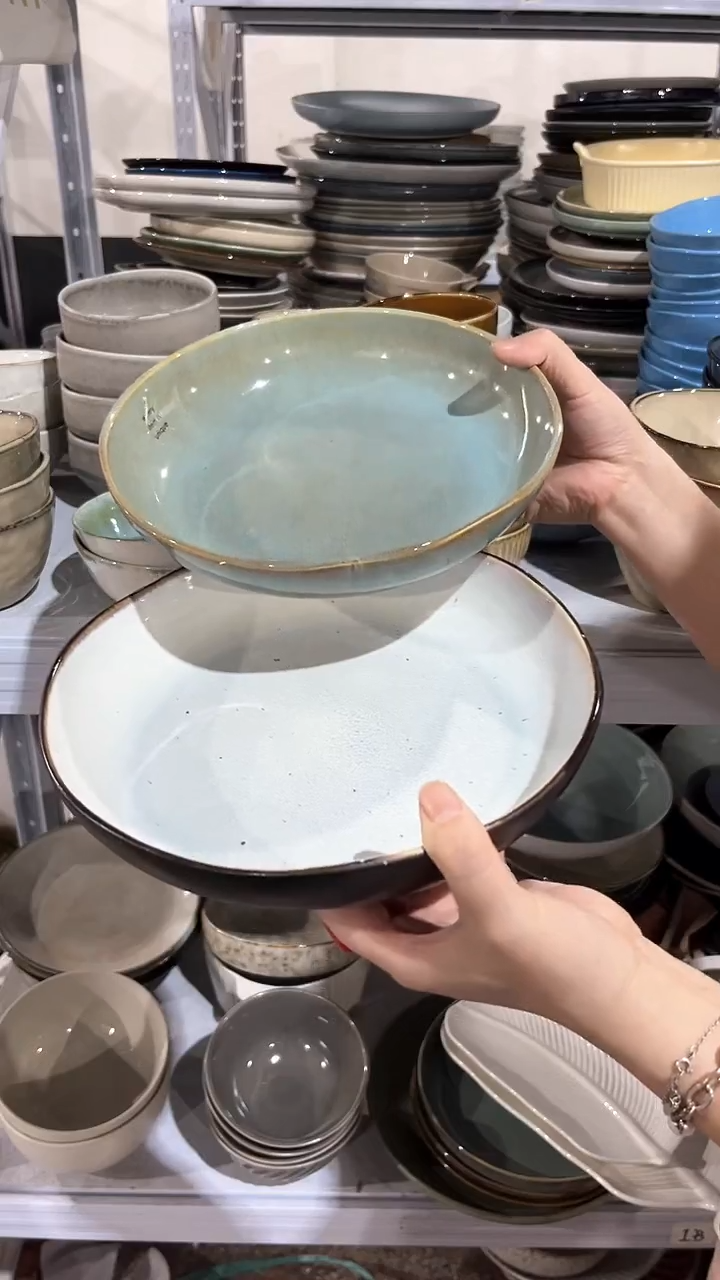 【闪购商品】瓷片外贸尾货瑕疵满20包邮X2 深盘组合