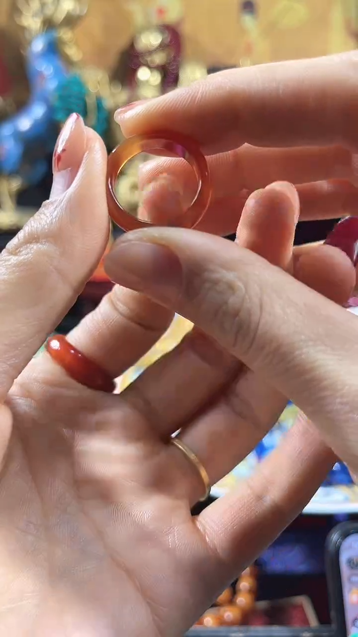 玛瑙/玉髓戒指合金花姐甄选戒指