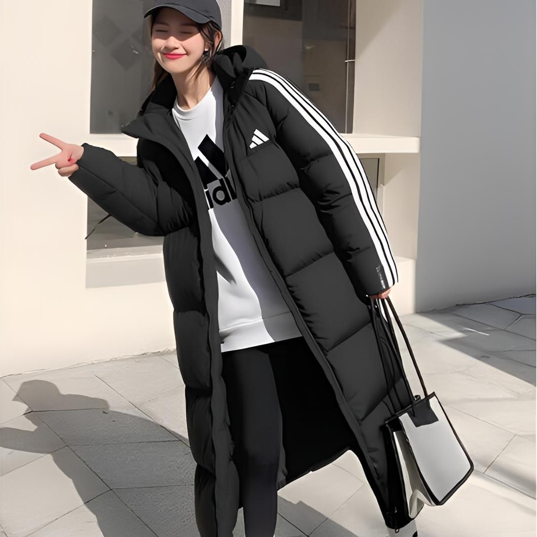 adidas/阿迪达斯冬季拒水防风保暖运动休闲男款连帽羽绒服KC2498